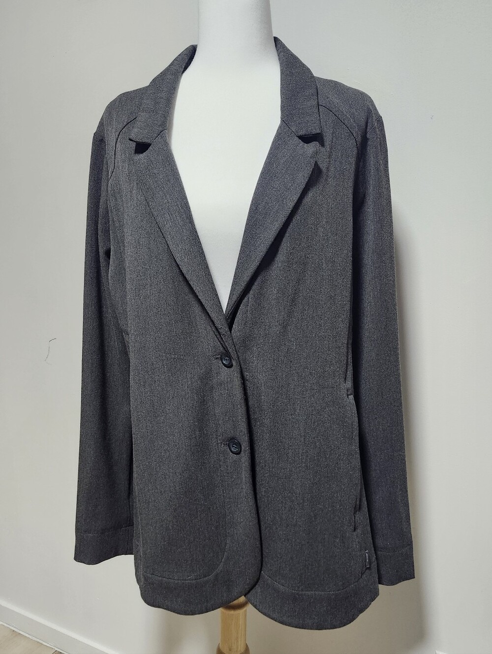 Eddie Bauer Charcoal Gray Women's Blazer Jacket